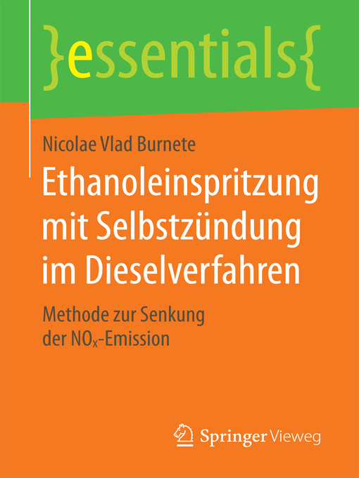 Title details for Ethanoleinspritzung mit Selbstzündung im Dieselverfahren by Nicolae Vlad Burnete - Available